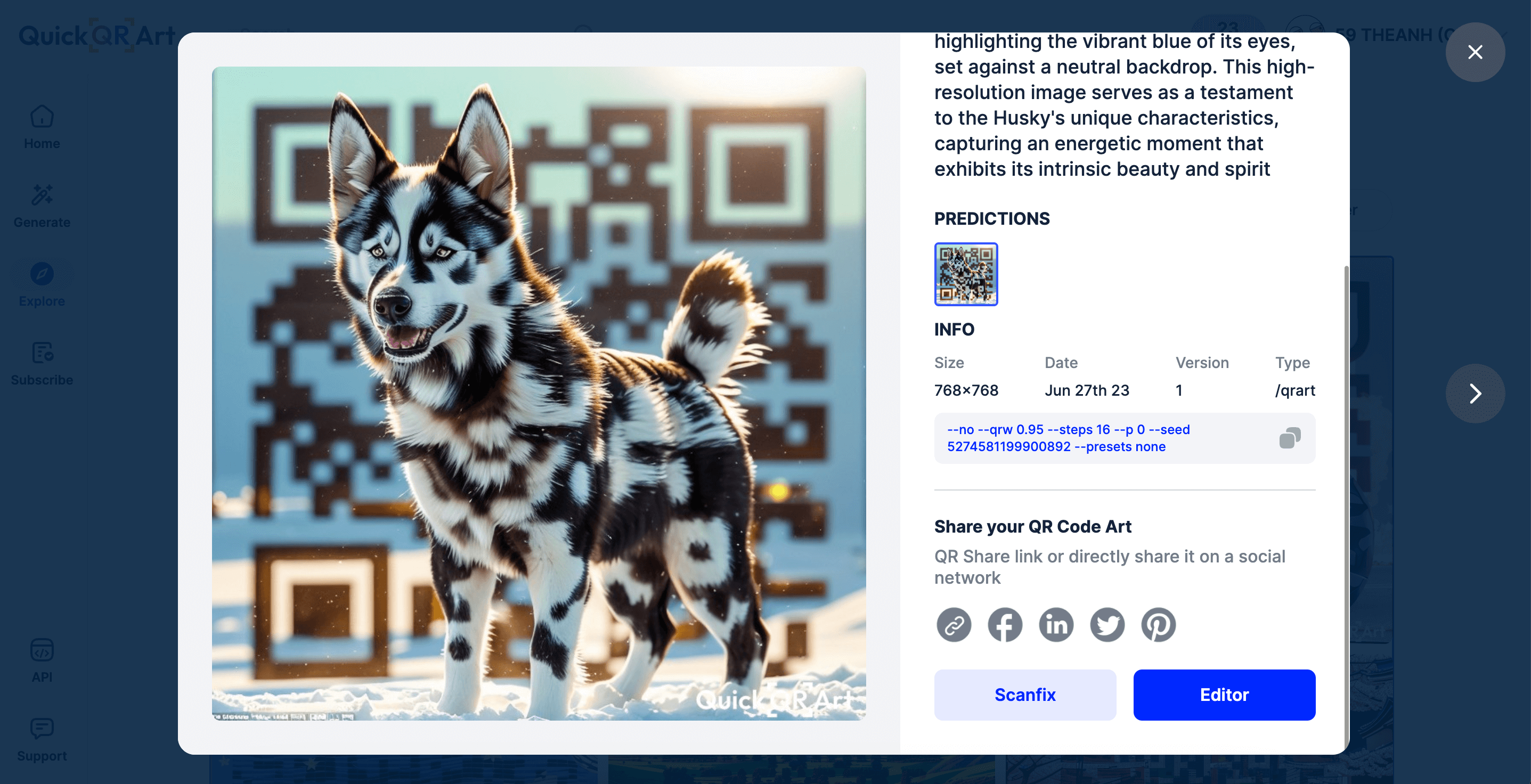 4 bước tạo QR Art bằng AI
